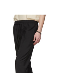 Acne Studios Black Wool And Mohair Ryder Trousers