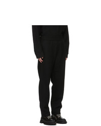 Jil Sander Black Wool Elasticized Waistband Trousers