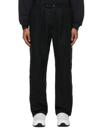 RANDT Black Wool Flannel Pants
