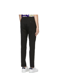 Paul Smith Black Wool Jogger Trousers