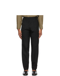 Vejas Black Wool Phantom Trousers