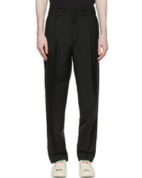 Acne Studios Black Wool Tailored Trousers