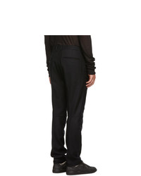 ALMOSTBLACK Black Wool Trousers