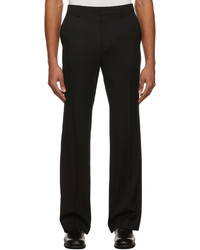 System Black Wool Trousers