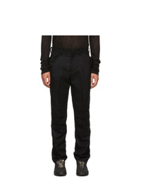 ALMOSTBLACK Black Wool Trousers