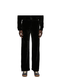 Cmmn Swdn Black Wool Velvet Kylo Trousers