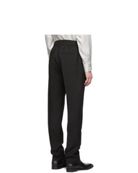 Givenchy Black Wool Vertical Logo Jogger Trousers