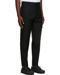 Jil Sander Black Wool Zip Pocket Trousers