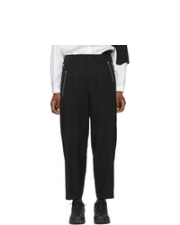 Yohji Yamamoto Black Zipper Pocket Trousers