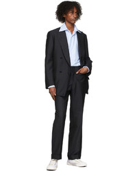 Factor's Navy Mohair Tailored Trousers