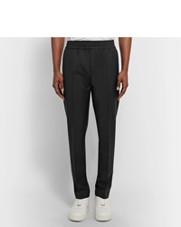 Acne Studios Ryder Slim Fit Tapered Wool And Mohair Blend Drawstring Trousers
