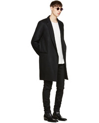 Christian Dada Black Wool Coat