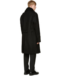 Burberry Black Wool Formby Coat