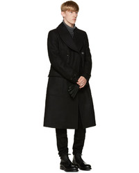 Belstaff Black Wool Milton Wool Coat