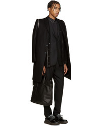 Givenchy Black Wool Zippered Coat