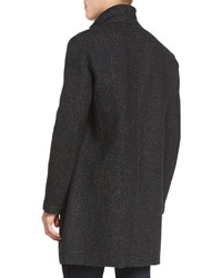 Michael Kors Michl Kors Wool Blend Knit Crombie Coat