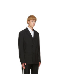 Valentino Black Wool Double Breasted Blazer