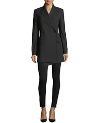 Helmut Lang Deconstructed Double Breasted Wool Blazer