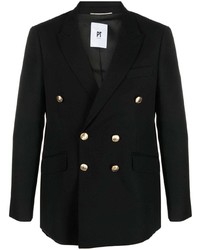 PT TORINO Double Breasted Wool Blazer
