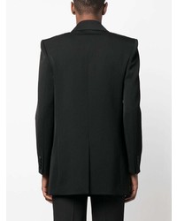 Saint Laurent Double Breasted Wool Tuxedo Jacket