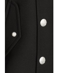 Alexander McQueen Wool Coat With Embossed Buttons