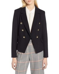 Halogen X Atlantic Pacific Double Breasted Wool Blend Blazer