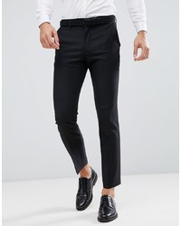 ASOS DESIGN 100% Wool Slim Suit Trouser In Black