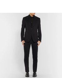 Salle Privée Black Rocco Slim Fit Cashmere Suit Trousers