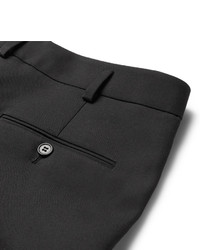 Saint Laurent Black Slim Fit Wool Suit Trousers
