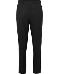 Ami Black Slim Fit Wool Suit Trousers