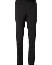 Lanvin Black Slim Fit Wool Suit Trousers