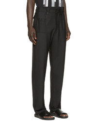Christopher Kane Black Stretch Wool Trousers
