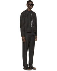 Christopher Kane Black Stretch Wool Trousers