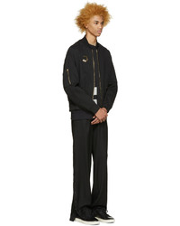 Hood by Air Black Suiting Snappers Trousers
