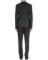 Jil Sander Black Wool Blend Slim Fit Suit Pants