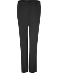 Jil Sander Black Wool Blend Slim Fit Suit Pants
