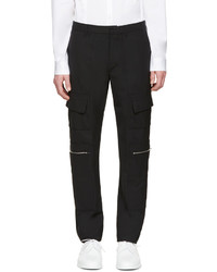 Tim Coppens Black Wool Patch Trousers