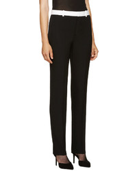 Givenchy Black Wool Straight Trousers