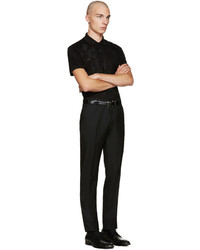 Alexander McQueen Black Wool Trousers