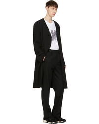 AMI Alexandre Mattiussi Black Wool Twill Trousers