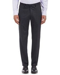 Incotex Flannel Bill Trousers Dark Grey Size 32