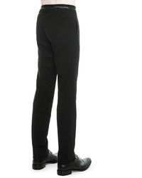 Givenchy Logo Waist Wool Trousers Black