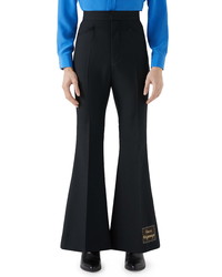 Gucci Orgasmique Wool Mohair Flare Trousers
