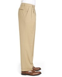 Ballin Pleated Solid Wool Trousers