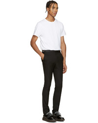 Paul Smith Ps By Black Wool Zip Accent Trousers