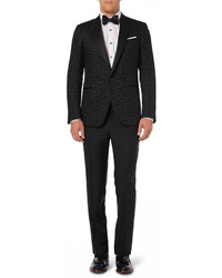 Lanvin Slim Fit Wool And Mohair Blend Tuxedo Trousers