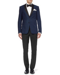 Hackett Slim Fit Wool And Mohair Blend Tuxedo Trousers