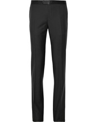 Lanvin Slim Fit Wool And Mohair Blend Tuxedo Trousers