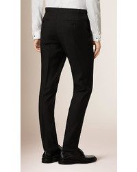 Burberry Slim Fit Wool Mohair Tuxedo Trousers