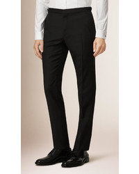 Burberry Slim Fit Wool Mohair Tuxedo Trousers